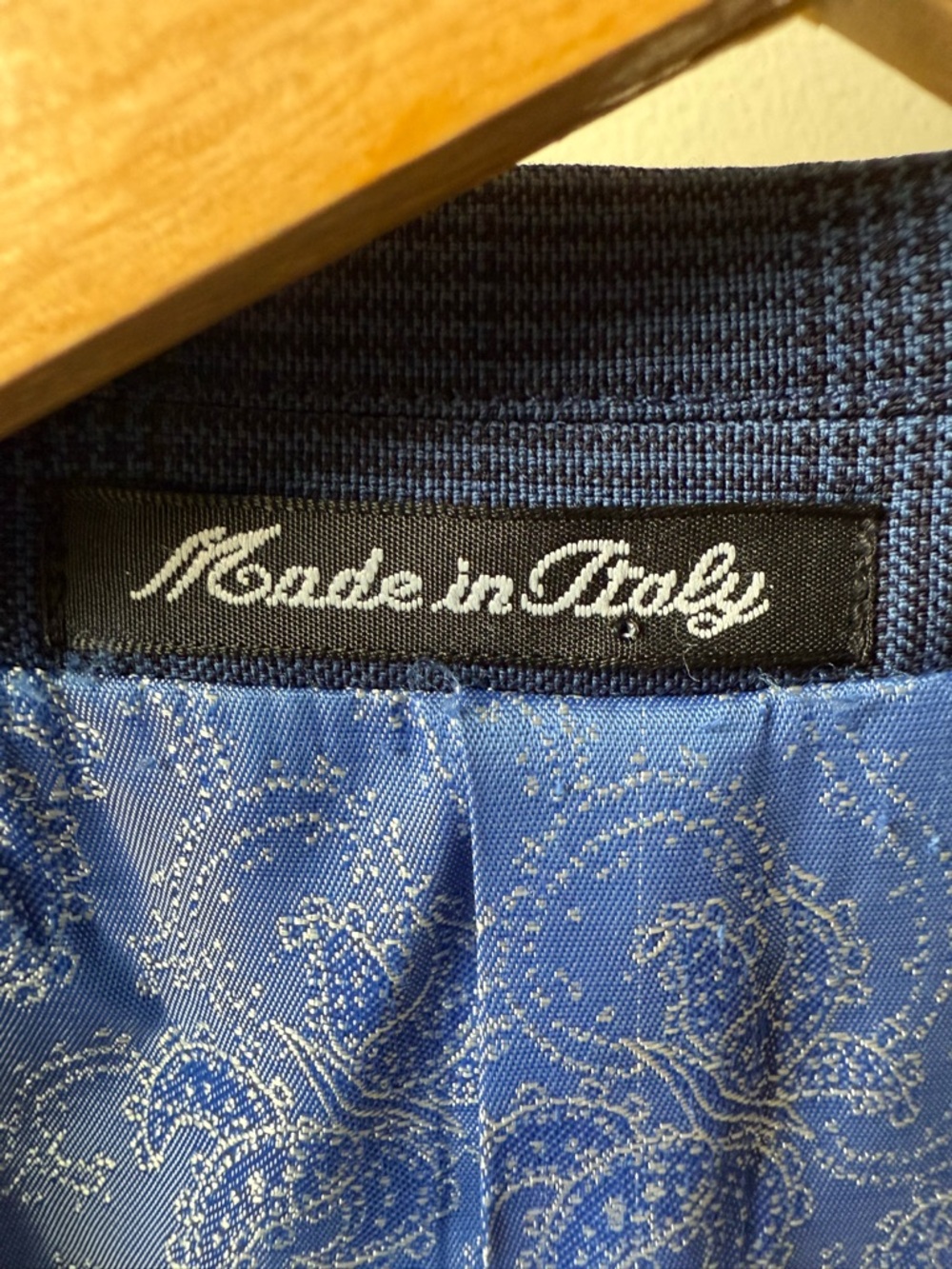 SARTORIA TOSI Italy Handmade Blazer Jacket Plaid Blue Preppy Super 150s Wool 48R - Picture 4 of 10
